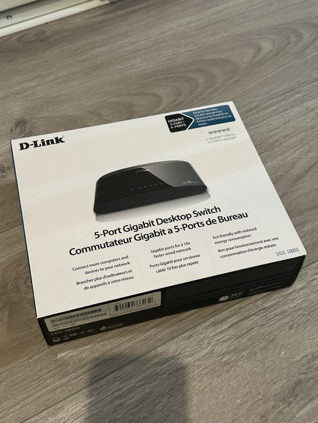 D-Link 5-Port Gigabit Desktop Switch - DGS-105