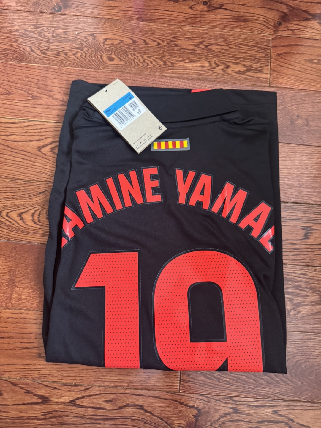 Lamina Yamal #19 FC Barcelona Black Jersey-champions league
