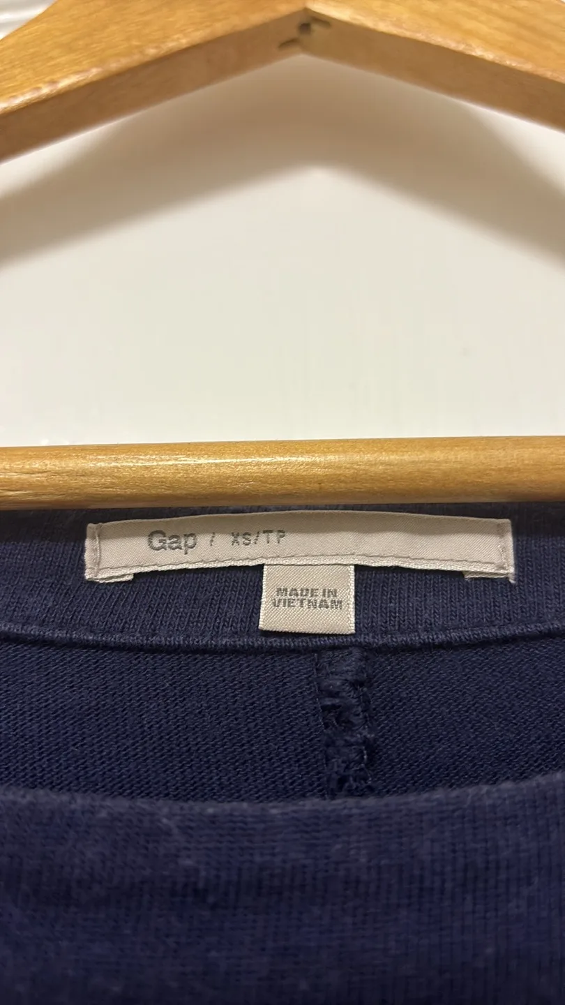 Gap Green and Navy Striped Boatneck Sweater Dress image indicator(2)