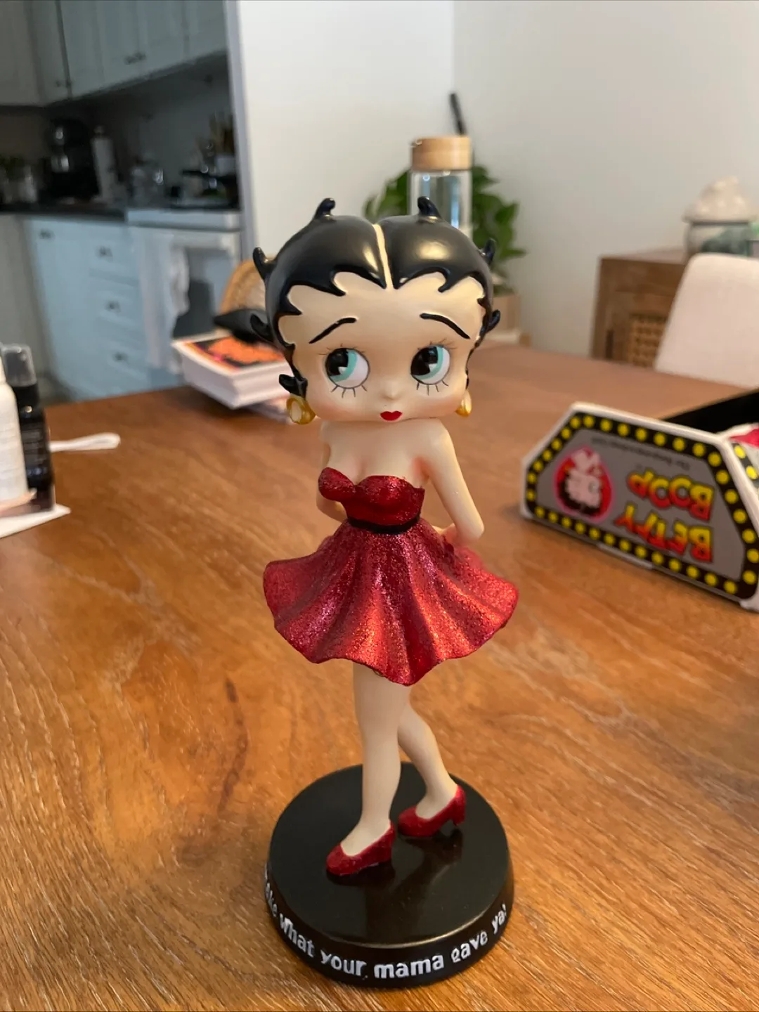 Betty Boop Figurine in Red Dress thumbnail