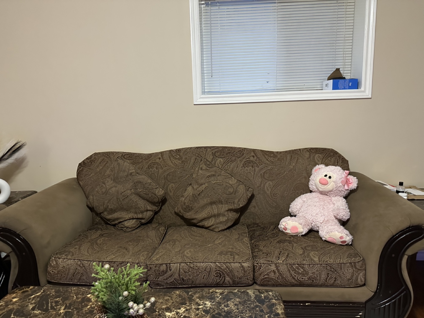 Brown Sofa Set with Chaise Lounge - photo 2