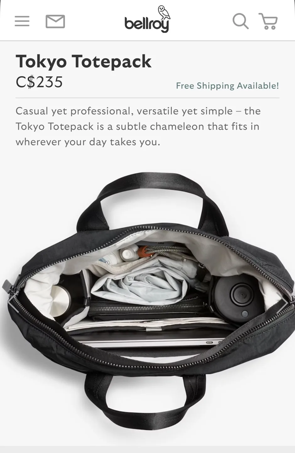 Bellroy Tokyo Totepack - New! image indicator(3)