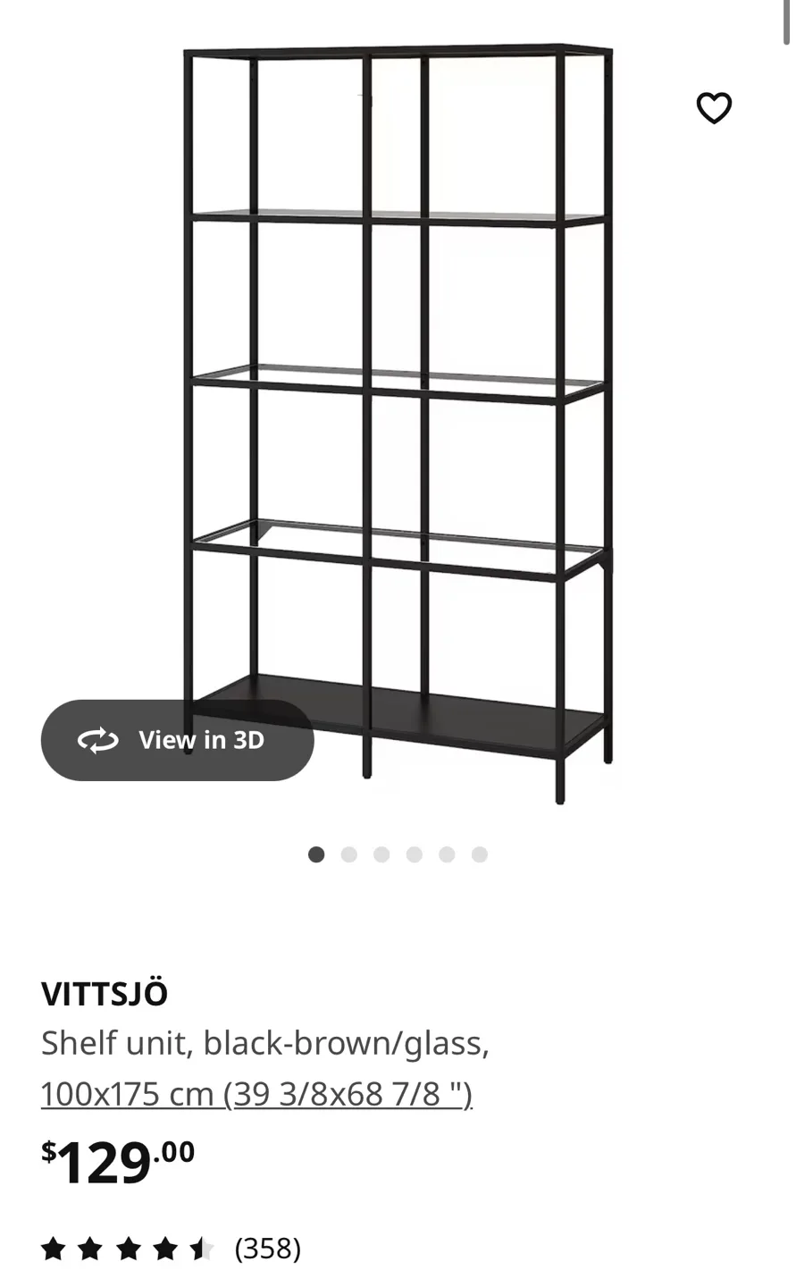 IKEA VITTSJO Shelf Unit image indicator(2)