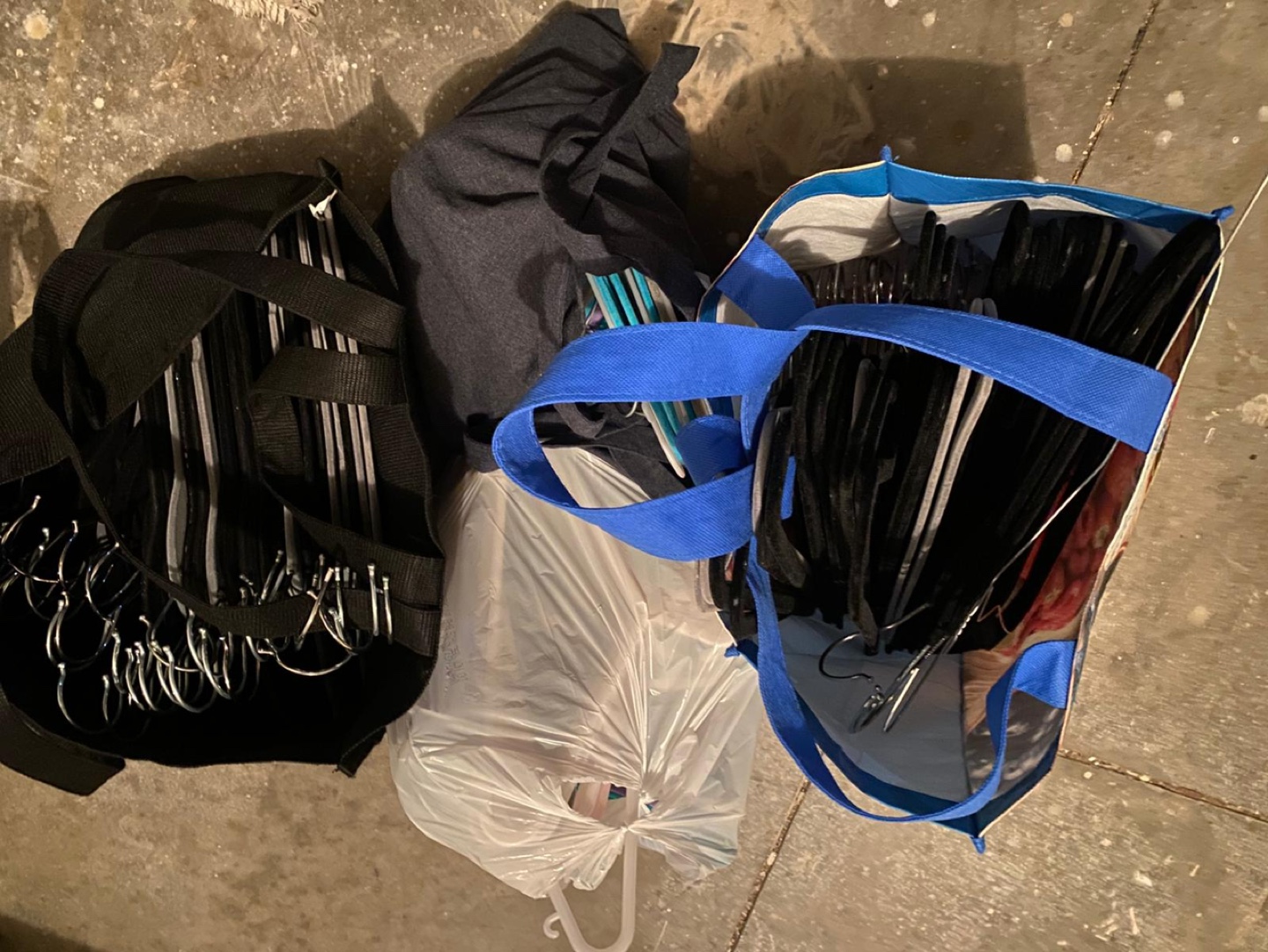 Huge lot of velvet hangers for adults and kids