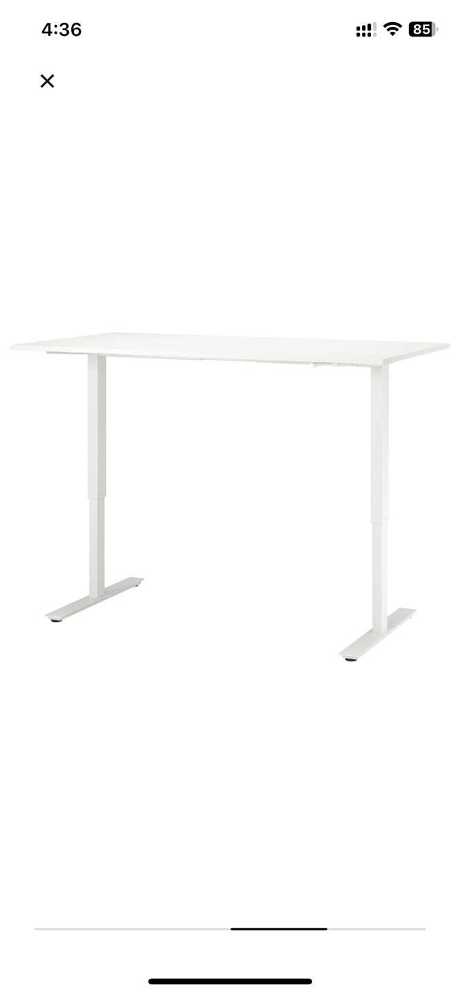 White adjustable Desk - photo 2