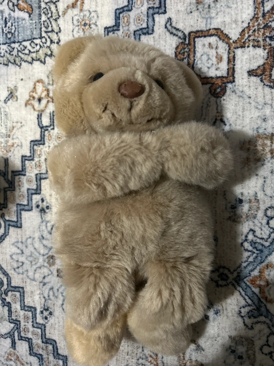 Adorable Beige Teddy Bear Plush Toy thumbnail