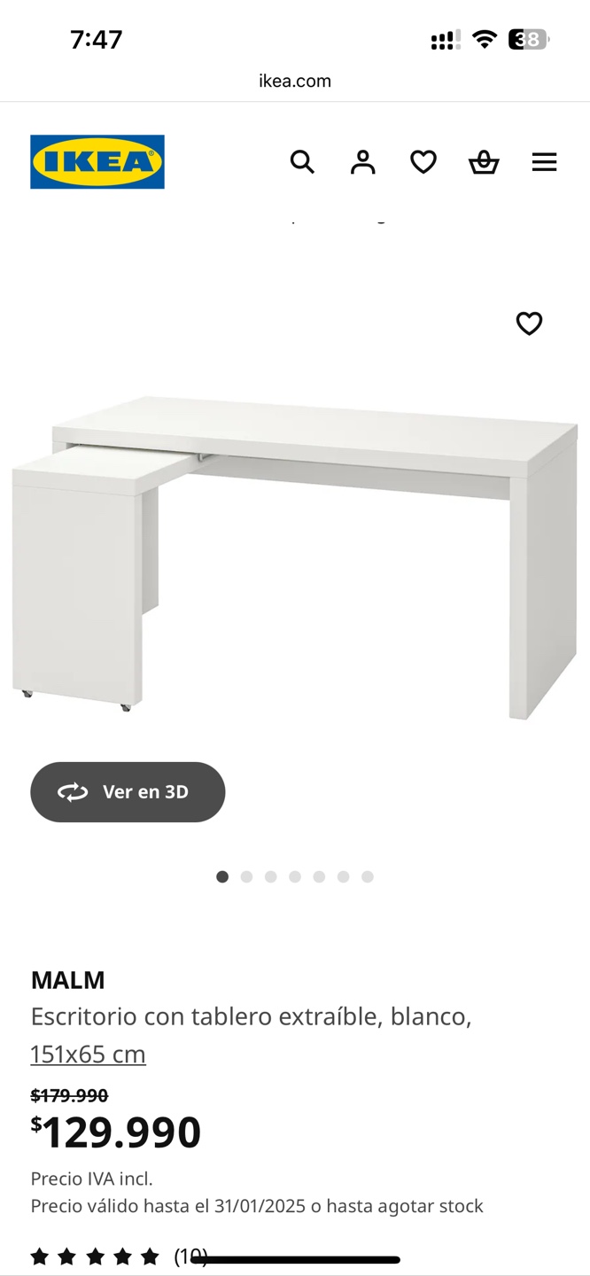 IKEA MALM Corner Desk - Black-Brown - photo 3