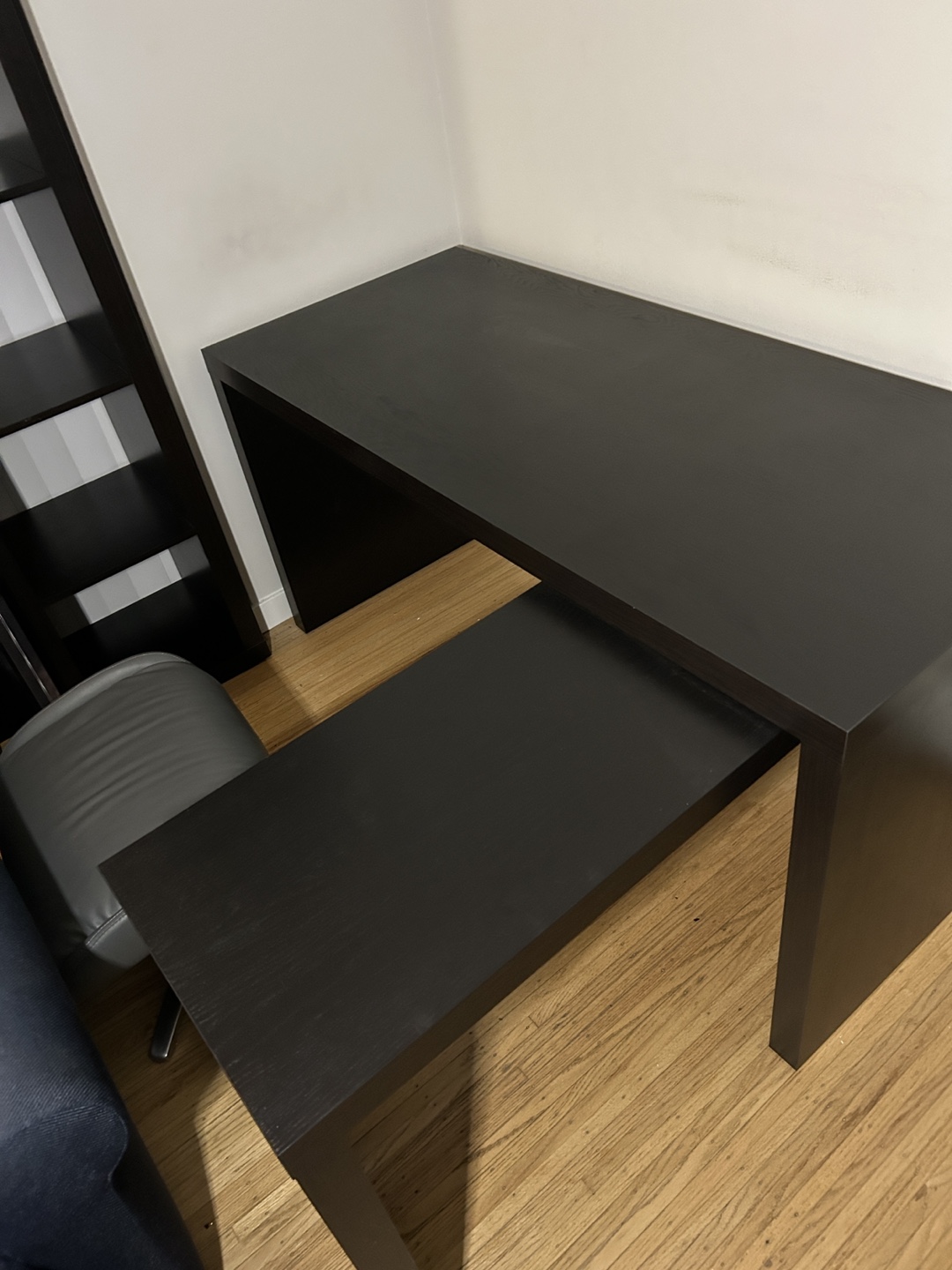 IKEA MALM Corner Desk - Black-Brown - photo 2