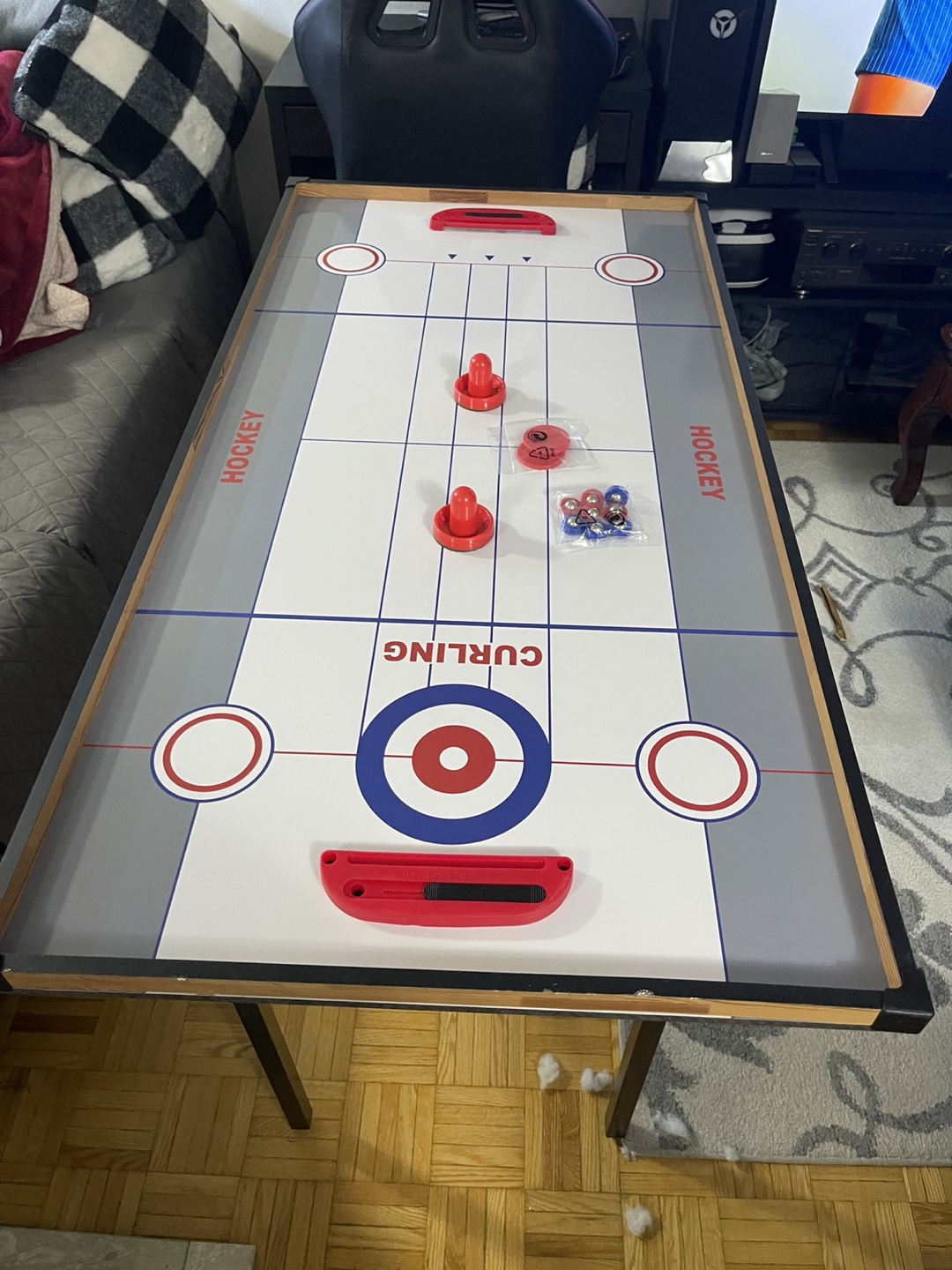 4in-1 Multi-Game Table - Pool, Ping Pong, and Curling - photo 5