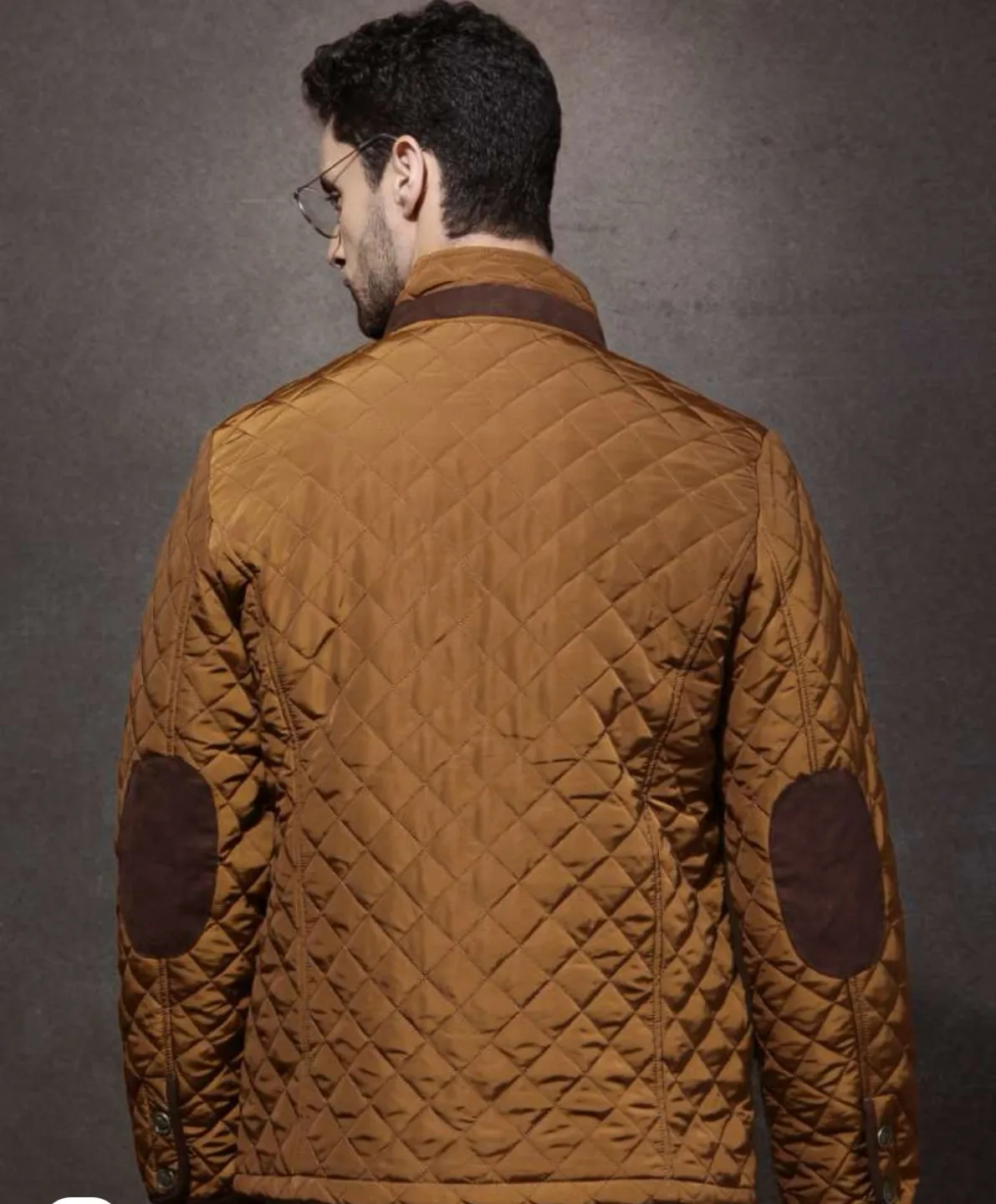 Roadster Men's Brown Quilted Jacket image indicator(3)
