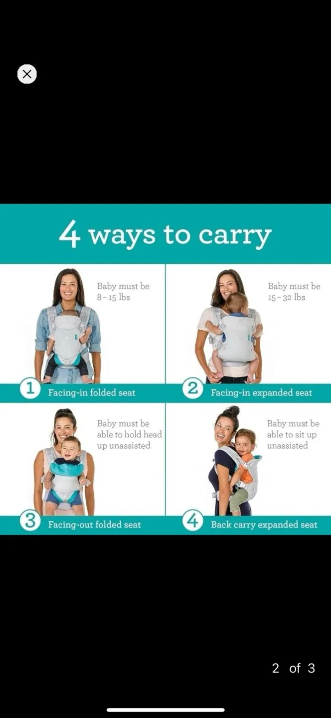Infantino Baby Carrier - 4-Position, Adjustable image indicator(3)