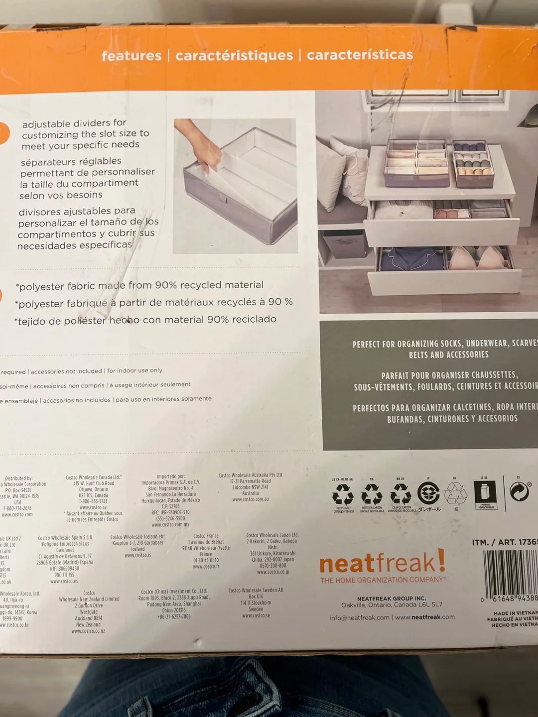 Neatfreak Adjustable Drawer Organizers (Set of 6) image indicator(5)