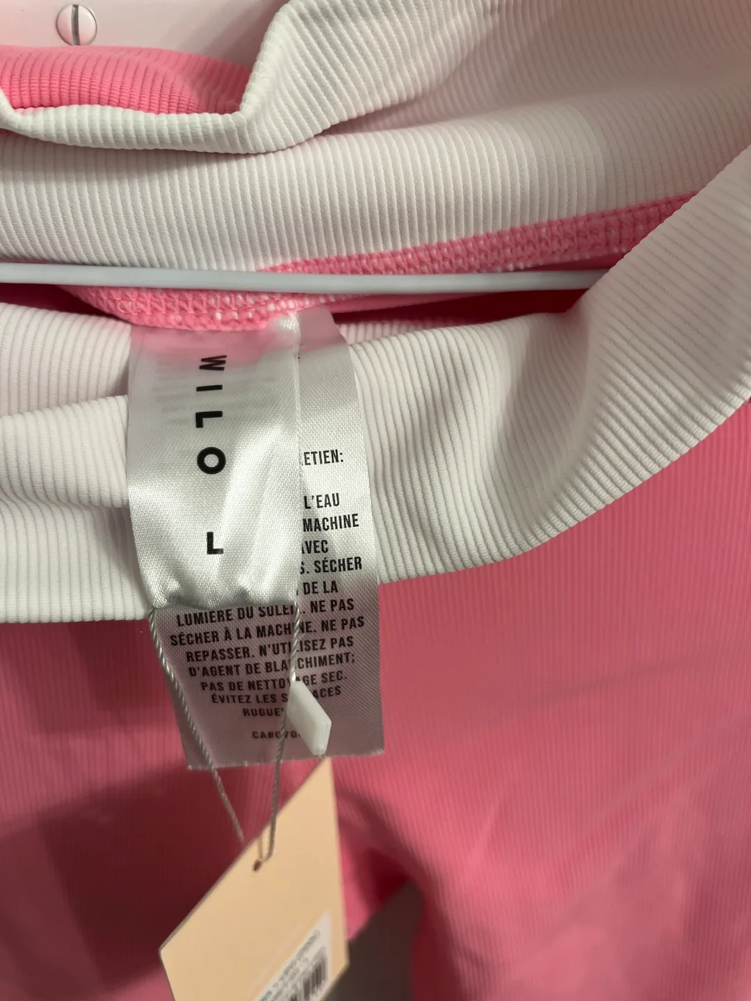 Wilo Label Pink Ribbed Leggings image indicator(3)