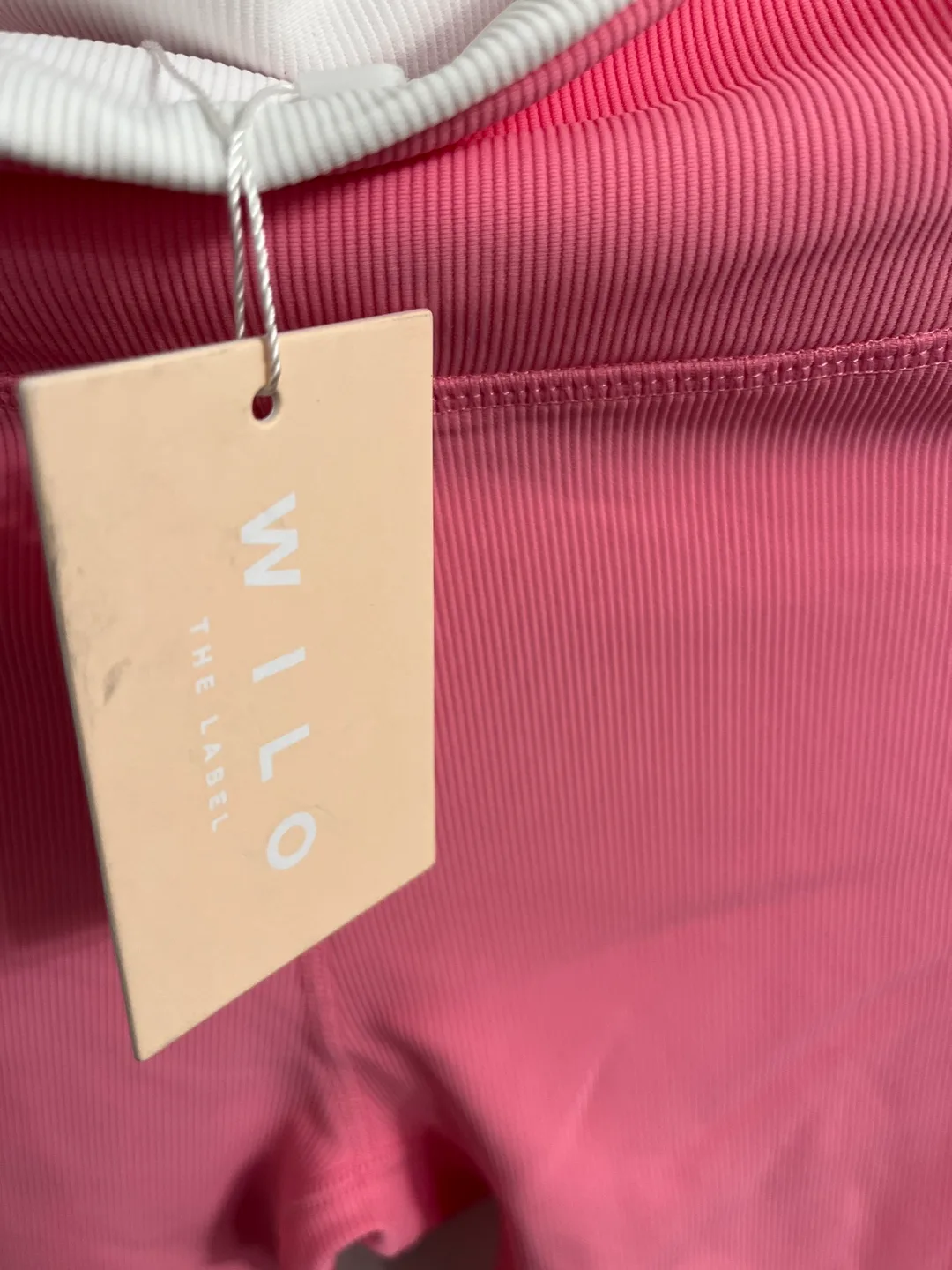 Wilo Label Pink Ribbed Leggings image indicator(2)