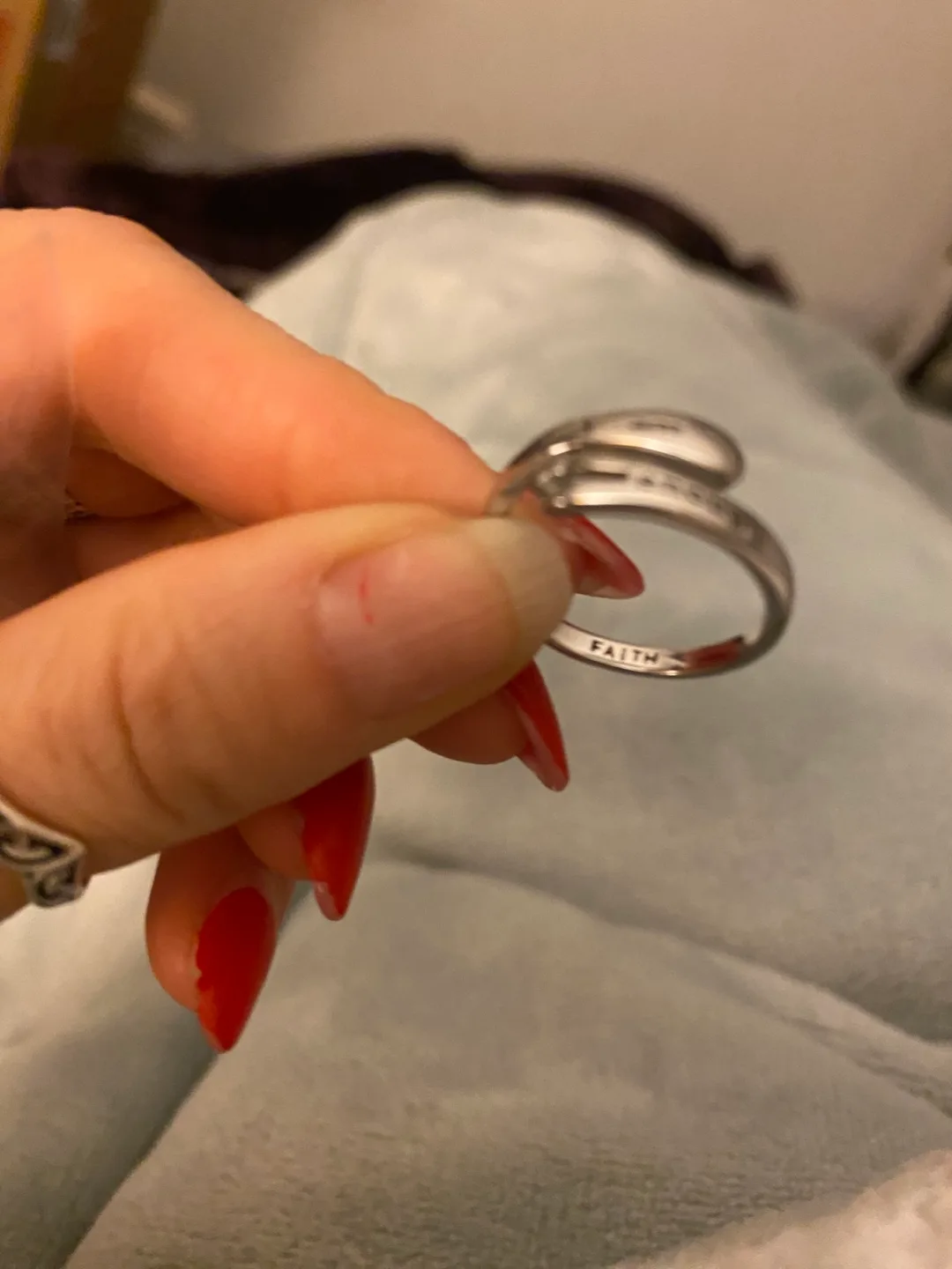 Sterling Silver Inspirational Ring - I am Enough image indicator(3)