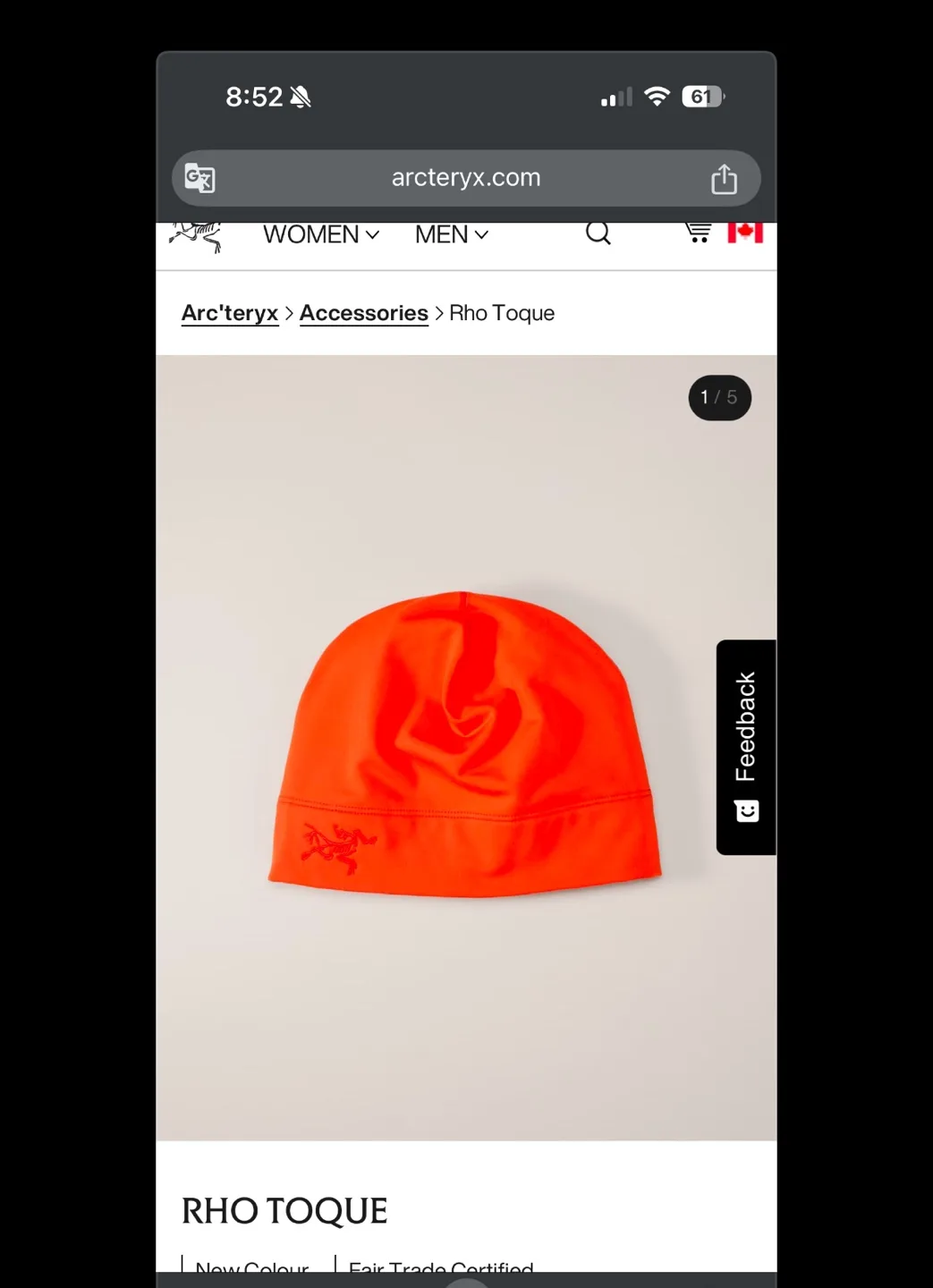 Arc'teryx Rho Toque beanie image indicator(2)