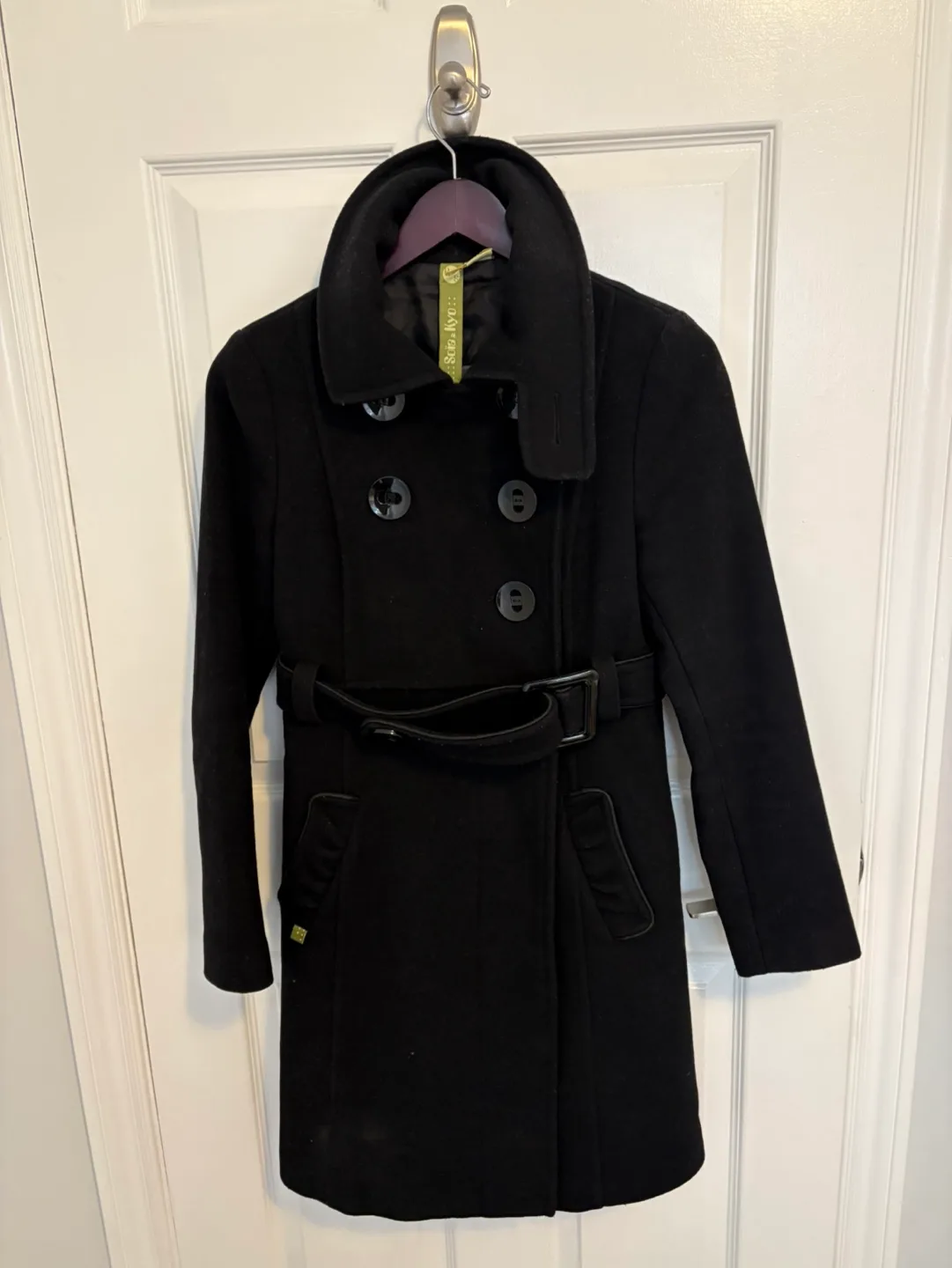 Soia & Kyo Black wool Peacoat image indicator(3)