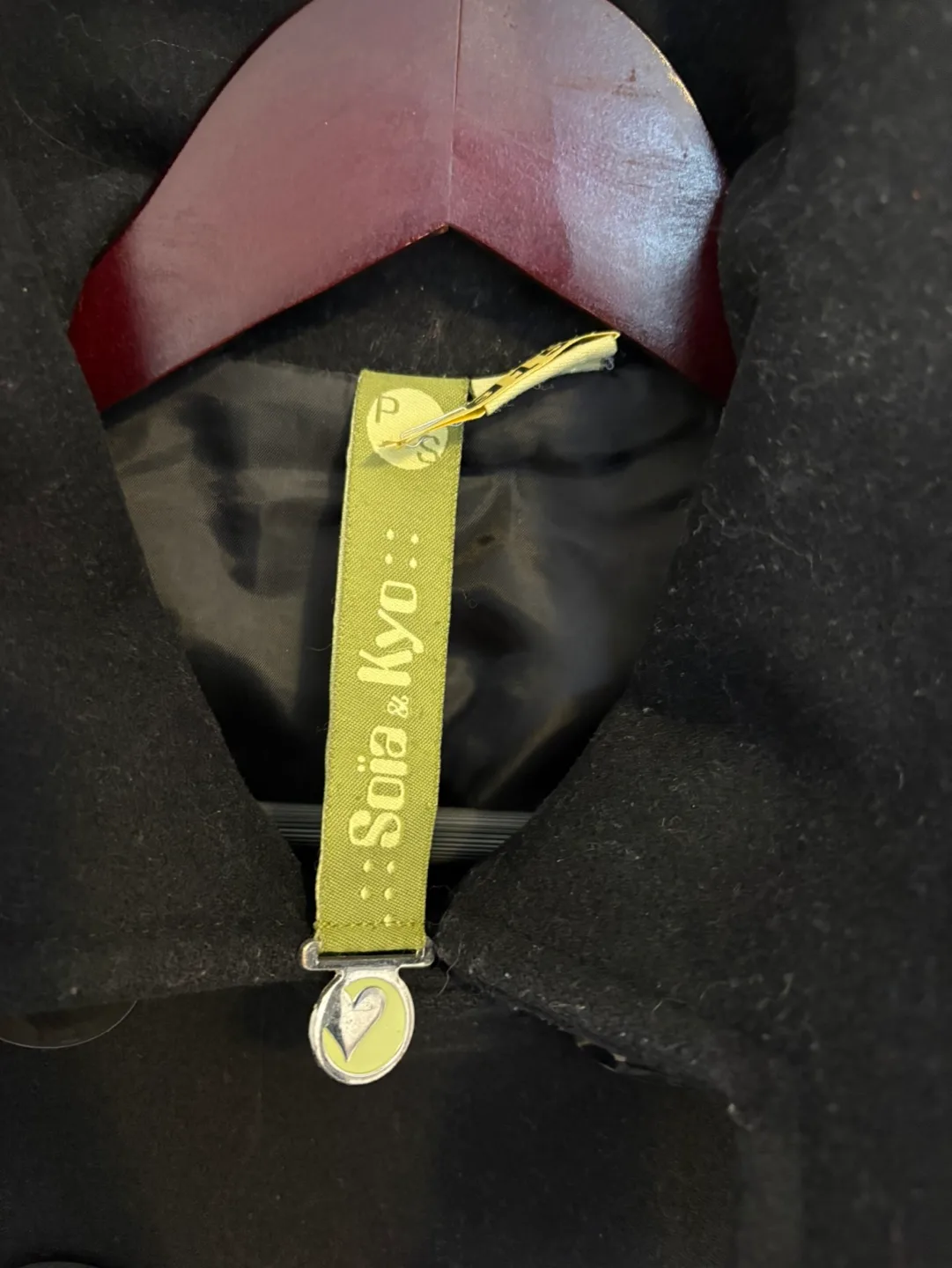 Soia & Kyo Black wool Peacoat image indicator(2)