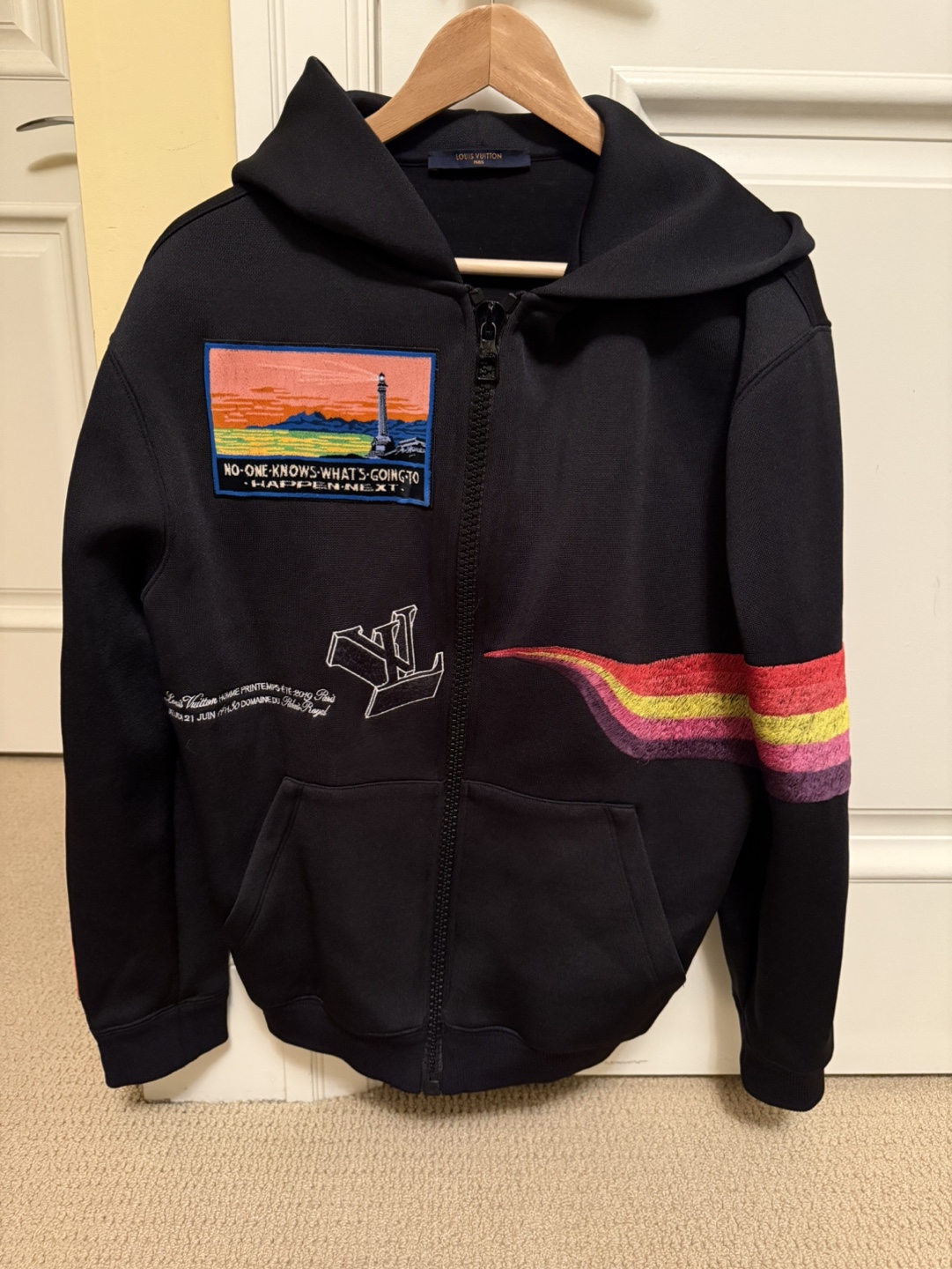 Louis Vuitton Men’s Zip-Up Hoodie - Small