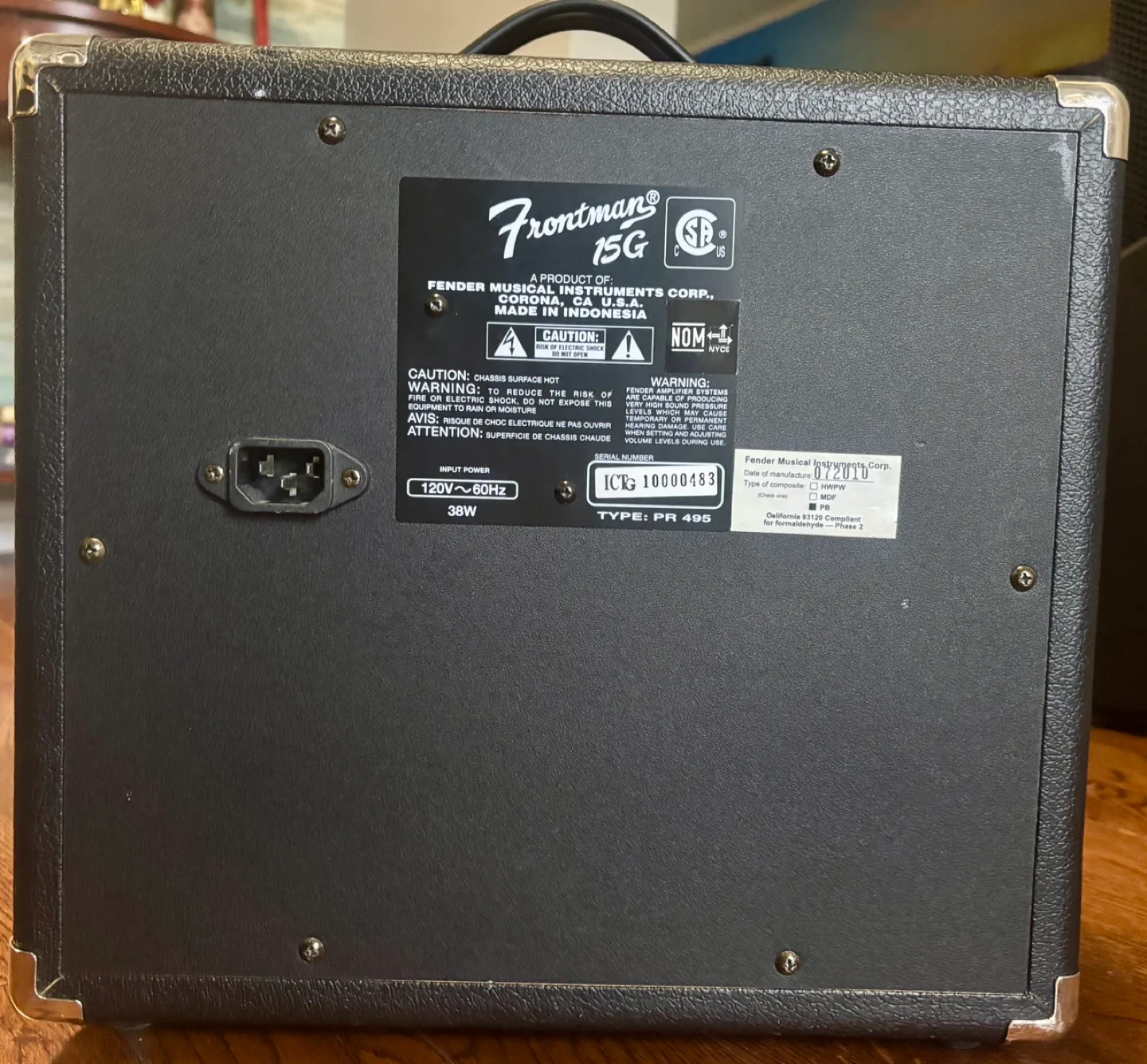 Fender Frontman 15G Guitar Amplifier image indicator(3)