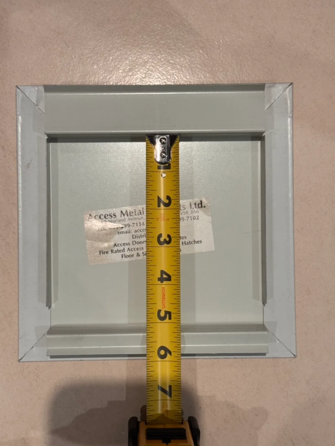 Metal access cover plate image indicator(4)