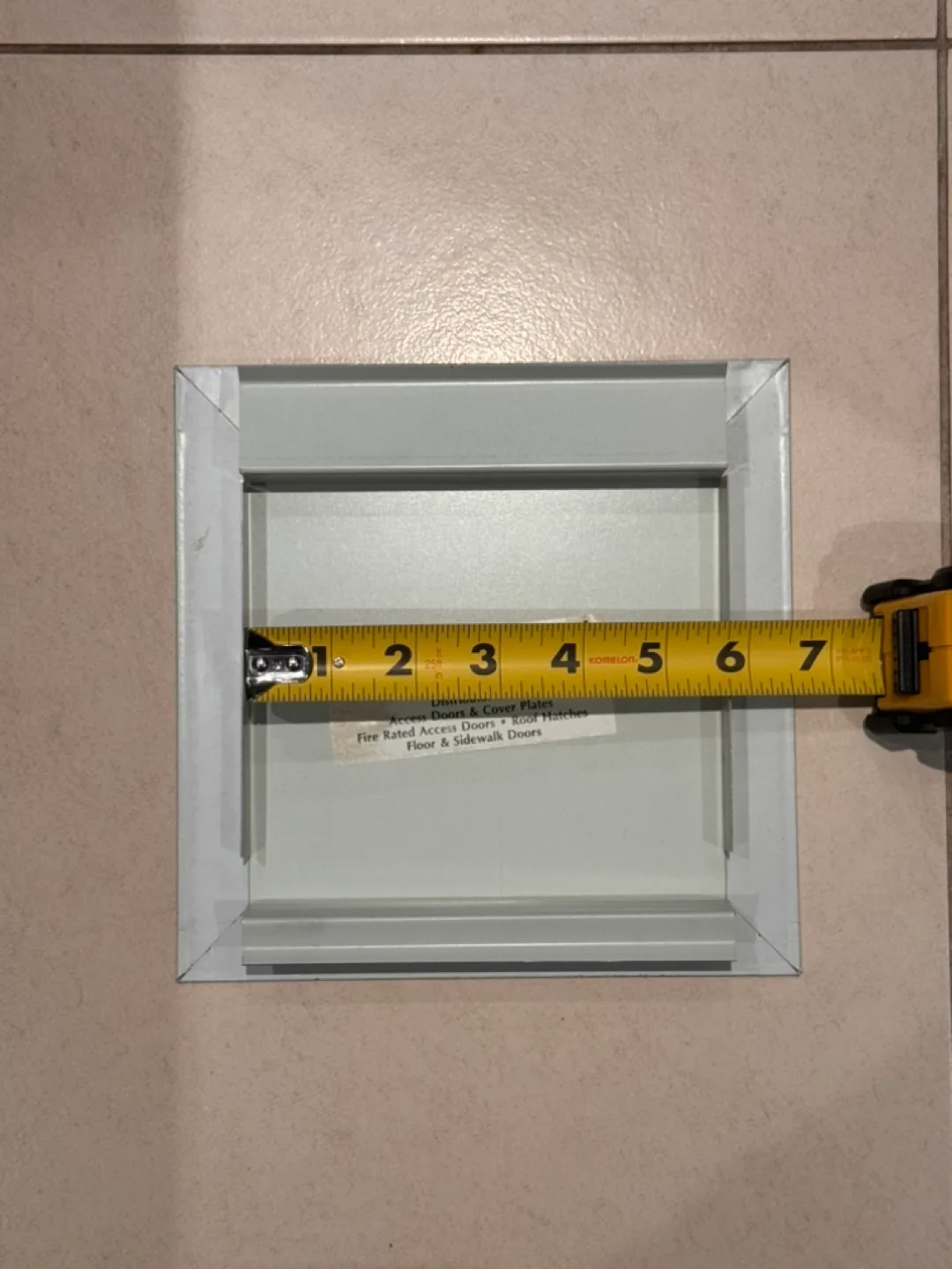 Metal access cover plate image indicator(3)