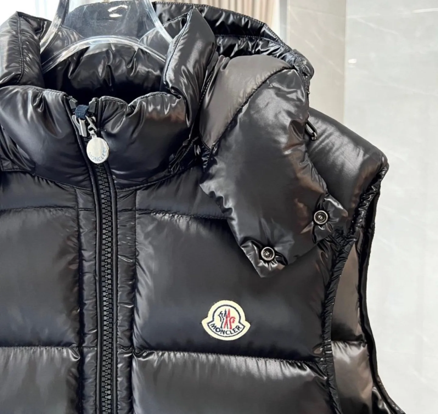 Moncler Black Puffer Vest (Size 3) image indicator(2)