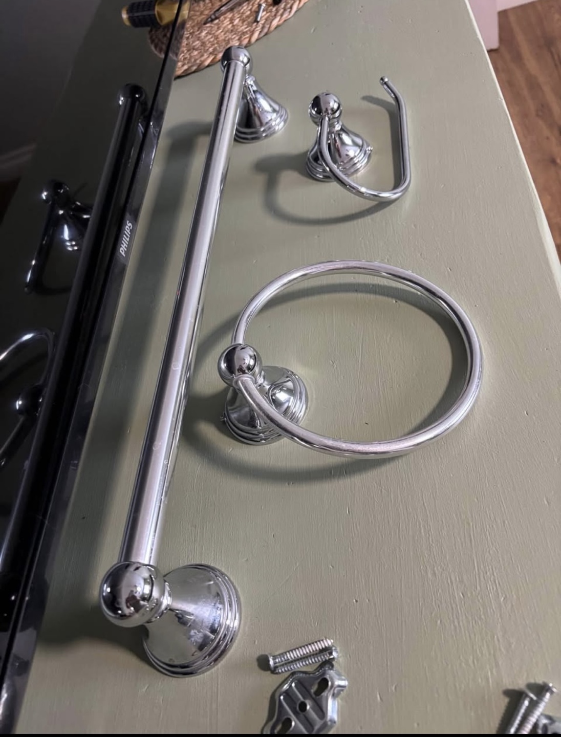 Chrome Bathroom Accessory Set