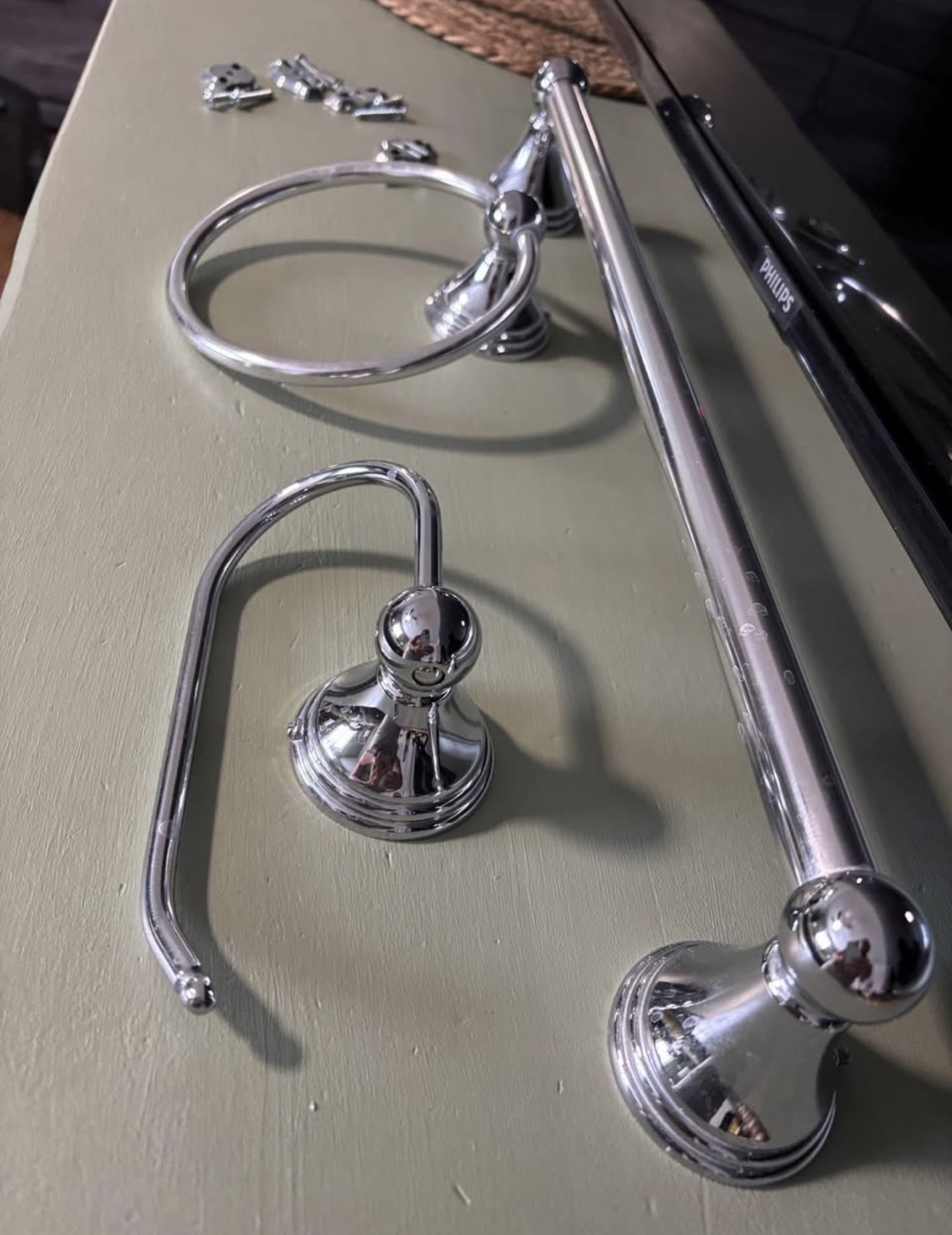 Chrome Bathroom Accessory Set - photo 2