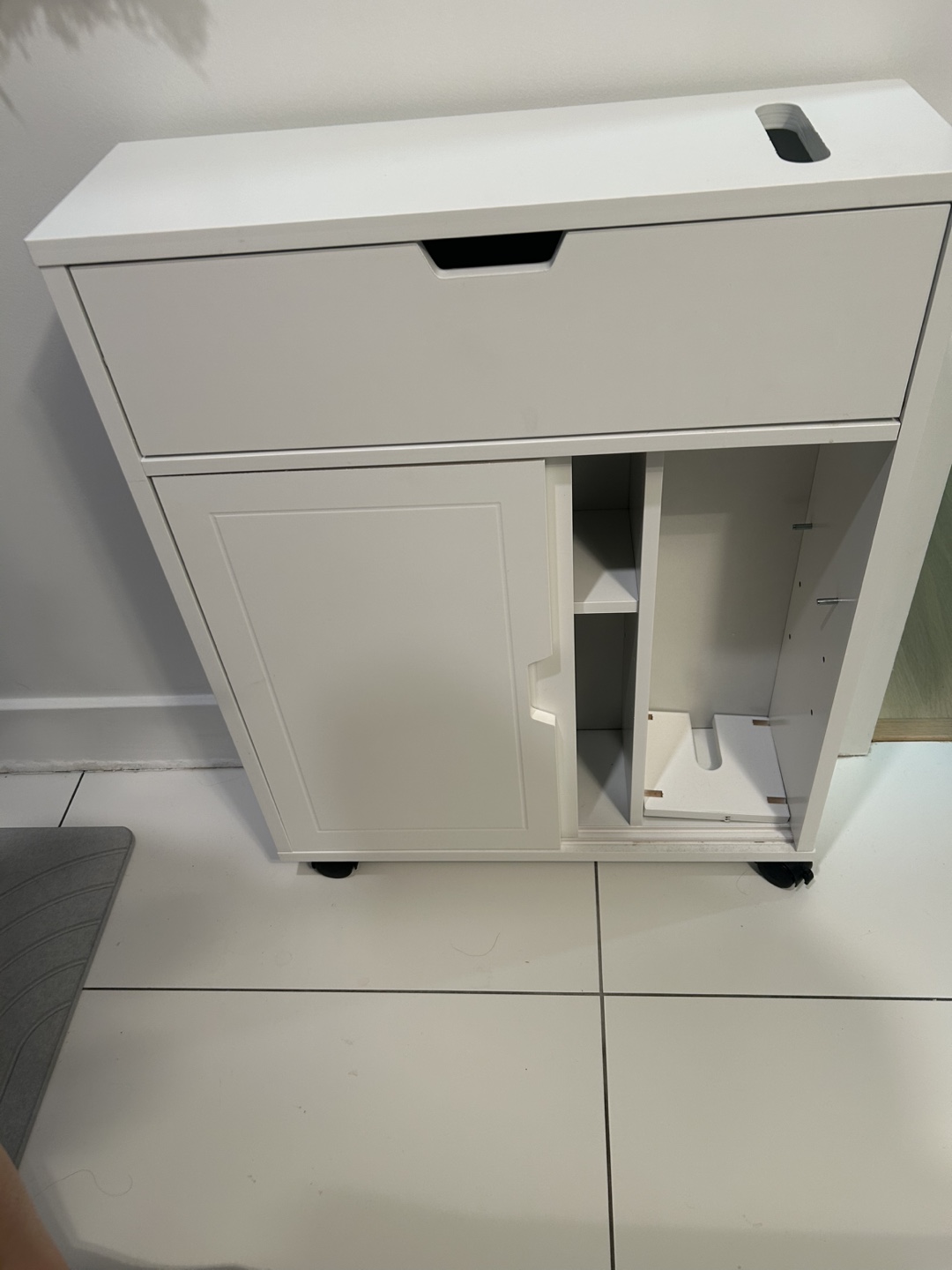 Bathroom Cabinet Storage Shelf on Wheels - photo 4