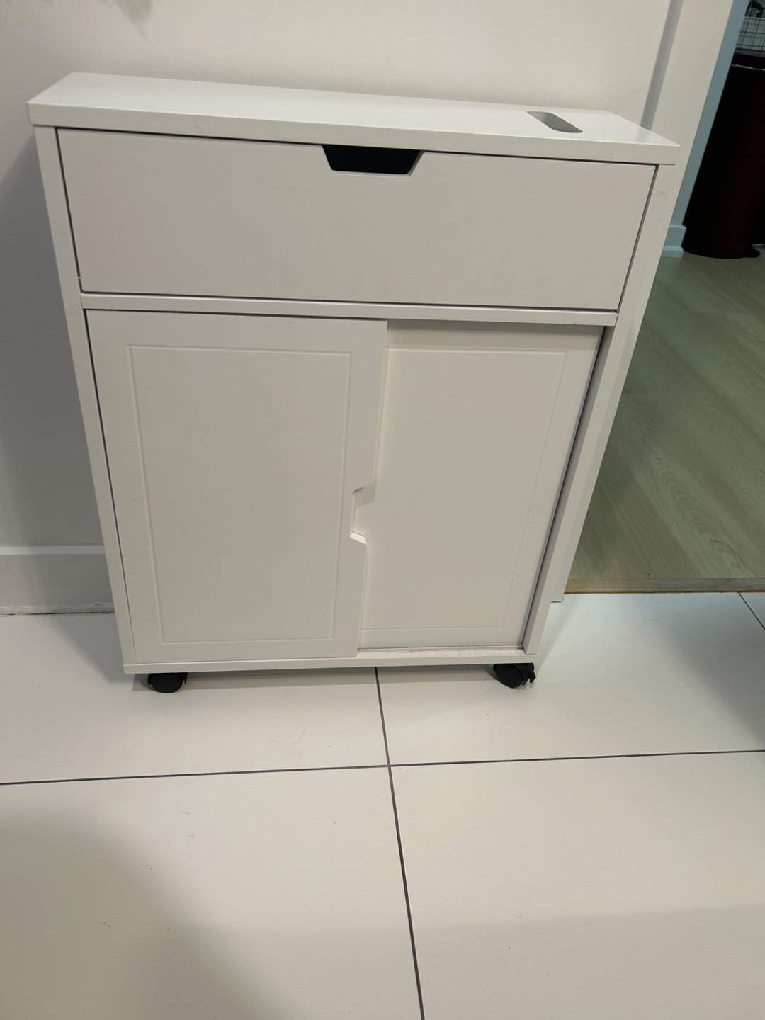Bathroom Cabinet Storage Shelf on Wheels - photo 2