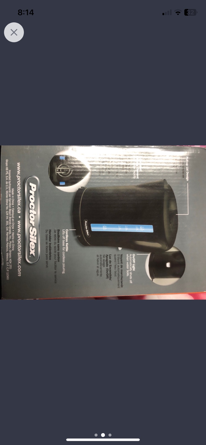 Proctor Silex K4097PS 1.7 Litre Cordless Kettle - Black - photo 2