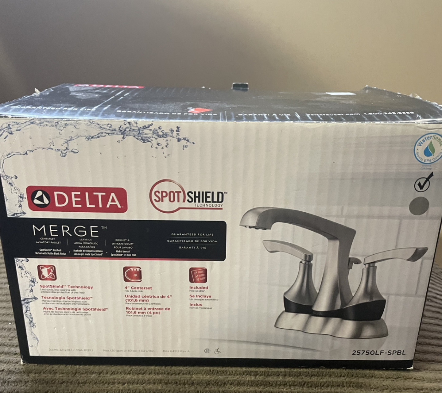 Delta Merge 8" Widespread Bathroom Faucet - Stainless