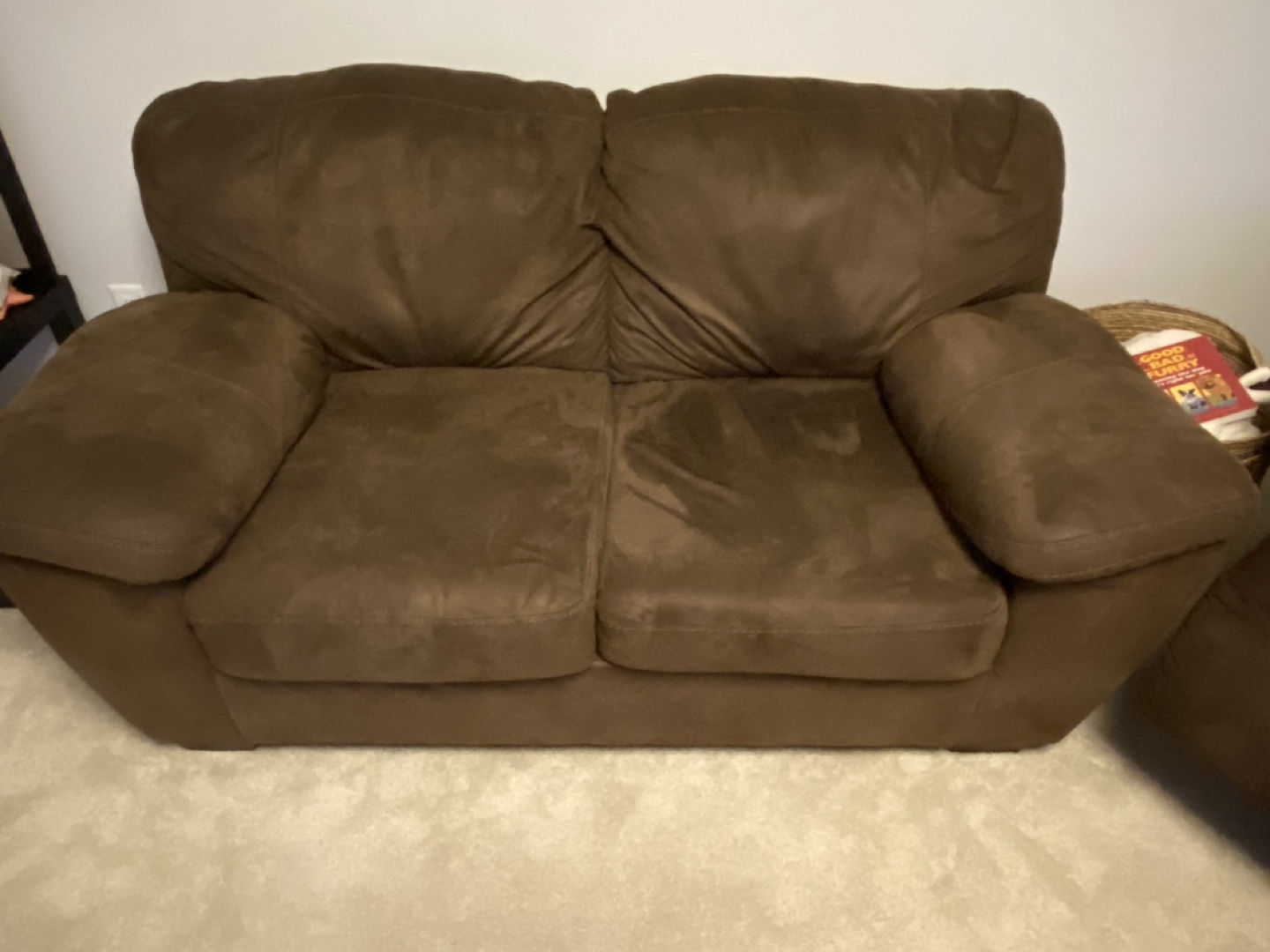 Brown Microfiber Sofa and Loveseat Set - photo 5