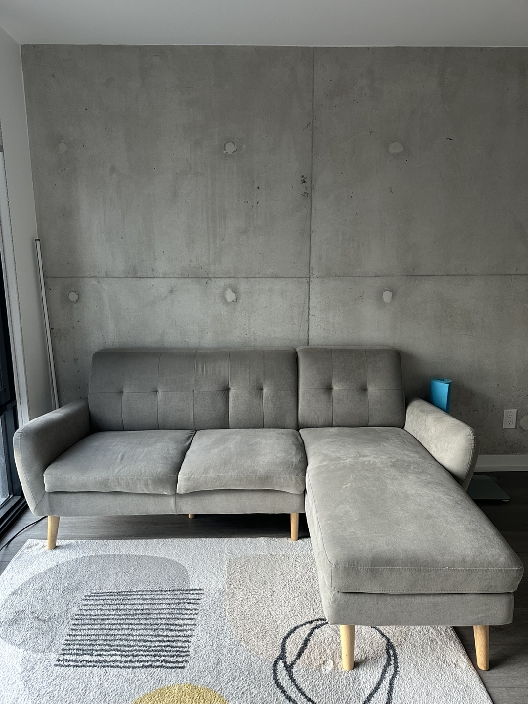 Structube sectional couch - fairly used.