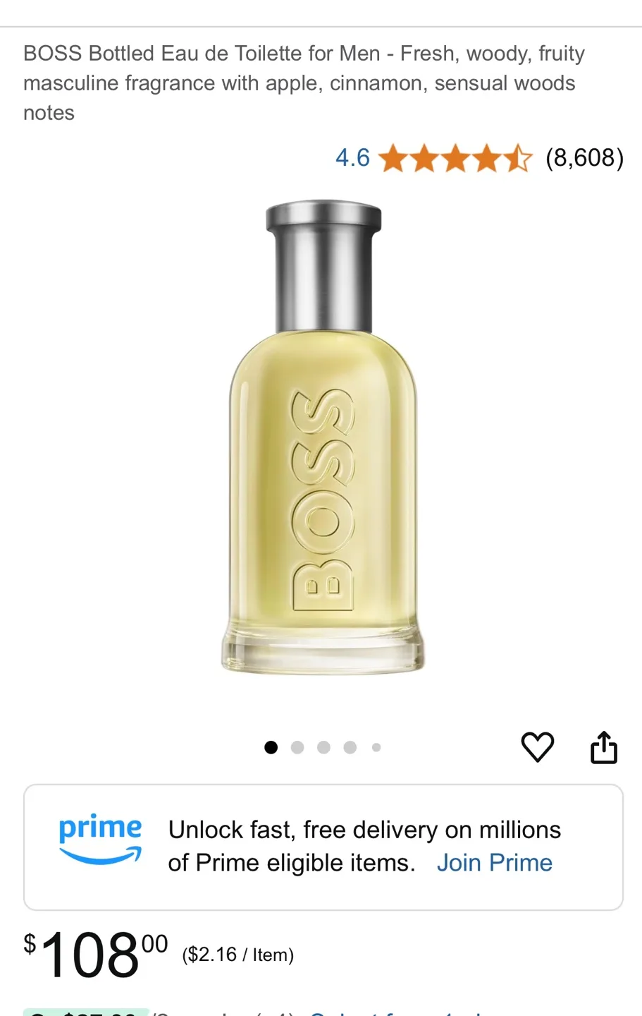 Hugo Boss Bottled Eau de Toilette for Men image indicator(4)