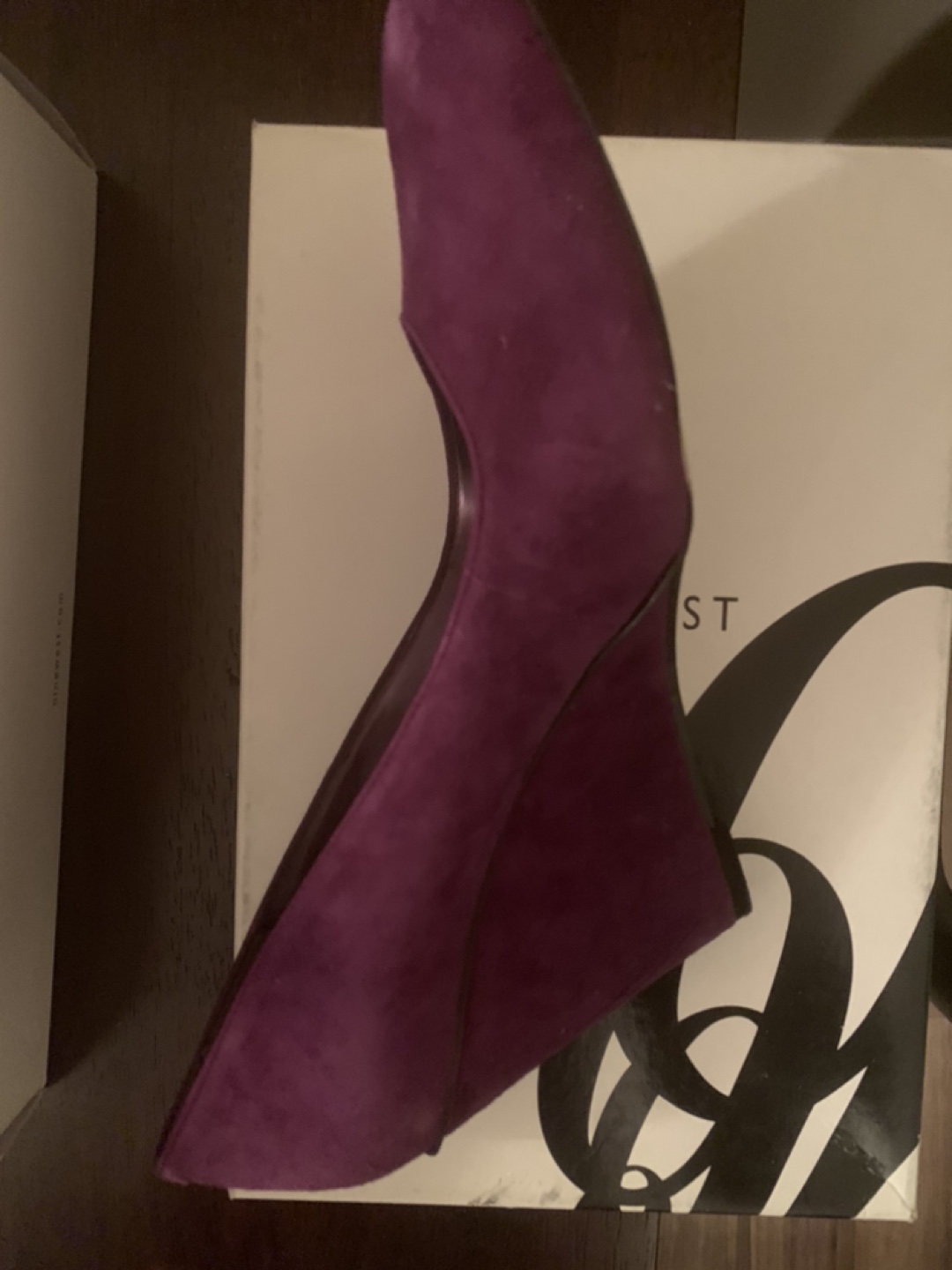 Nine West Purple Suede Wedge Heels - photo 2