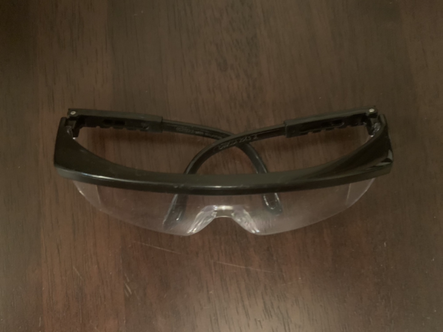 Safety Glasses - Black Frame, Clear Lenses