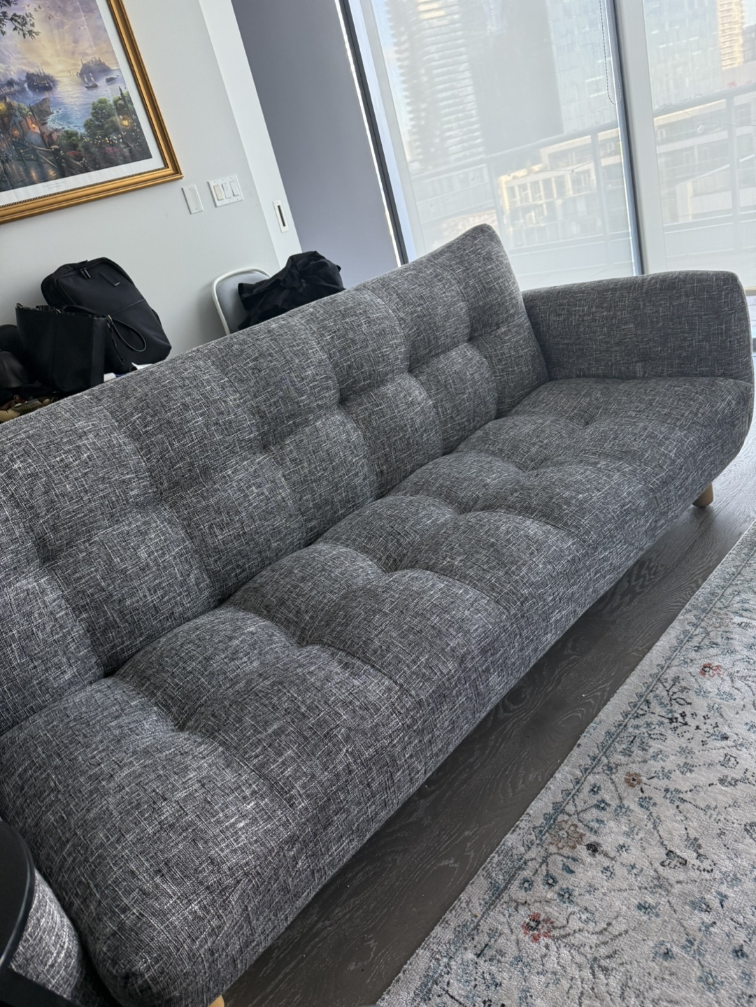 Grey Fabric Sleeper Sofa - photo 3