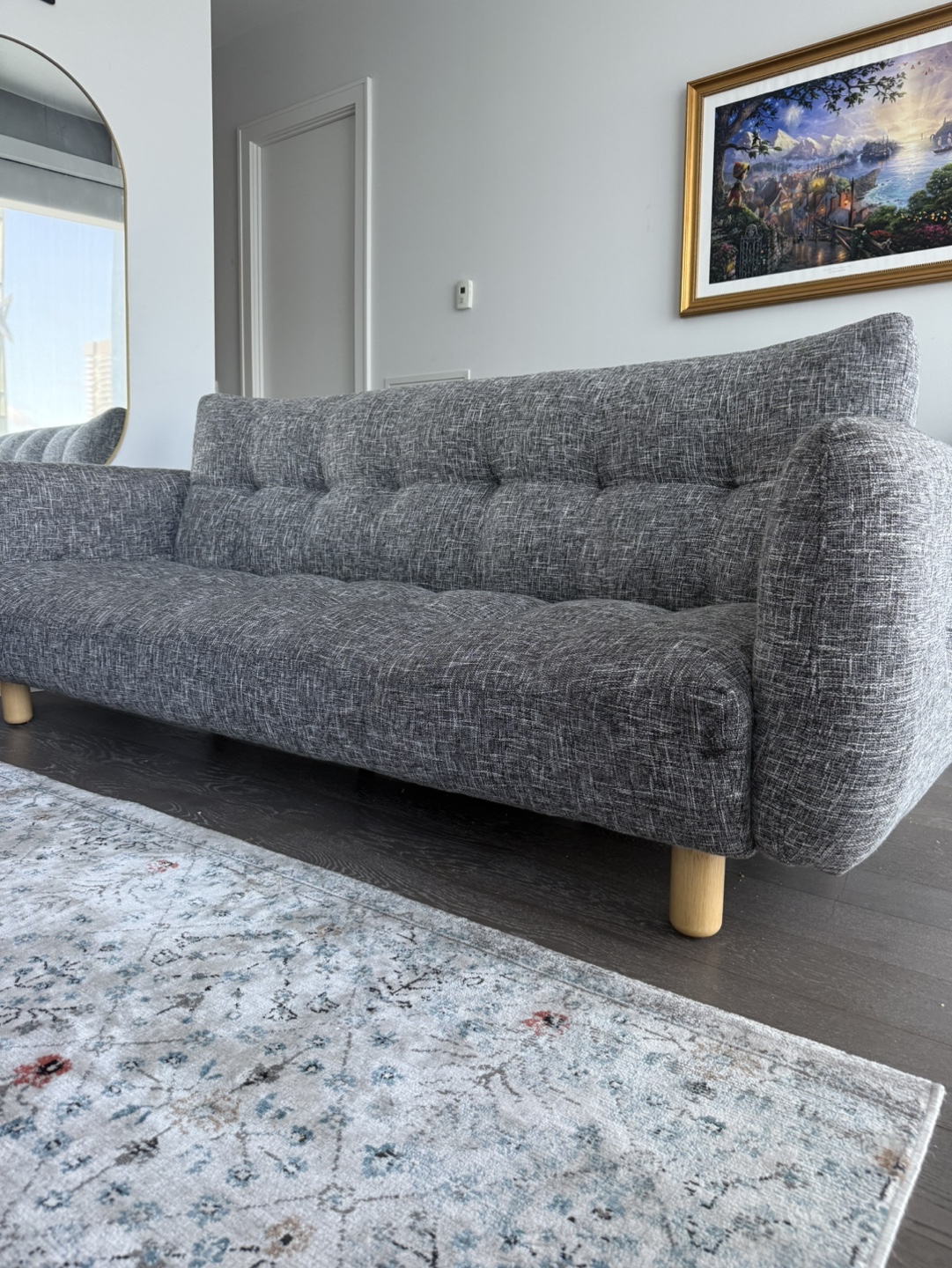 Grey Fabric Sleeper Sofa - photo 2