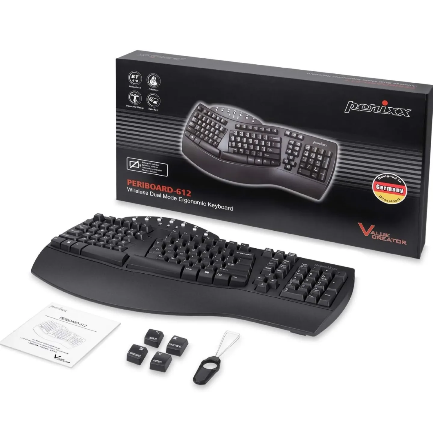 Perixx Periboard-612B Wireless Ergonomic Split Keyboard image indicator(9)