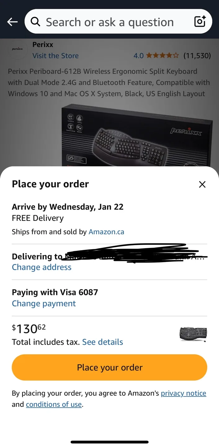 Perixx Periboard-612B Wireless Ergonomic Split Keyboard image indicator(10)