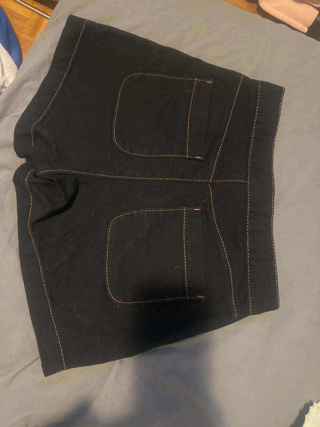 Monki Black Denim Shorts Size Small image indicator(2)