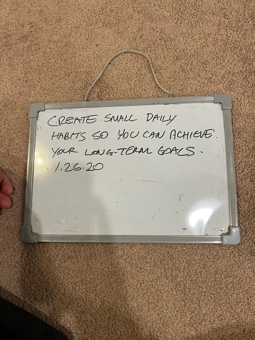 Small Whiteboard with Inspirational Message thumbnail