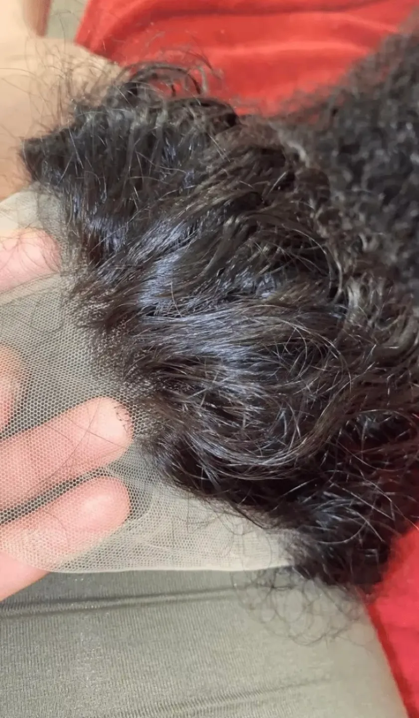 Long Curly Black Lace Front Wig image indicator(6)