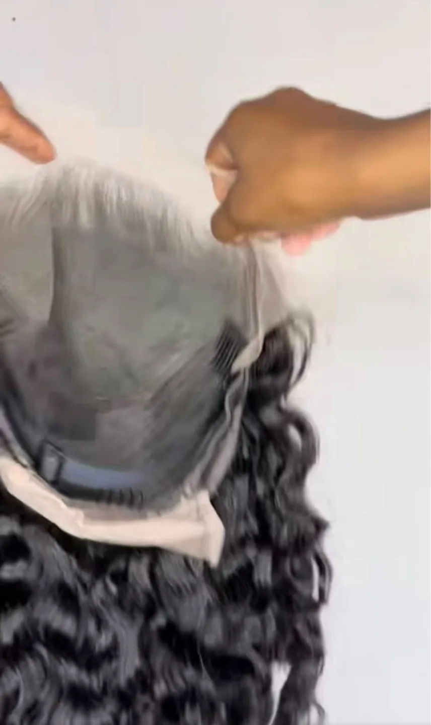 Long Curly Black Lace Front Wig image indicator(7)