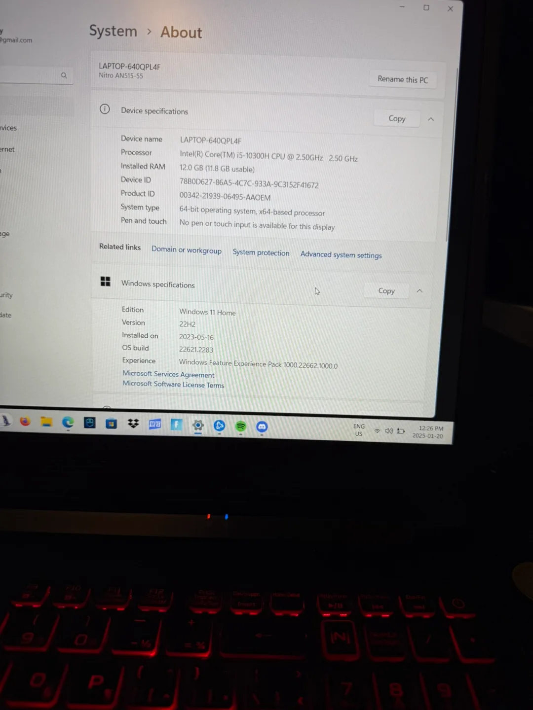 Acer Nitro 5 Gaming Laptop - AN515-55 image indicator(4)