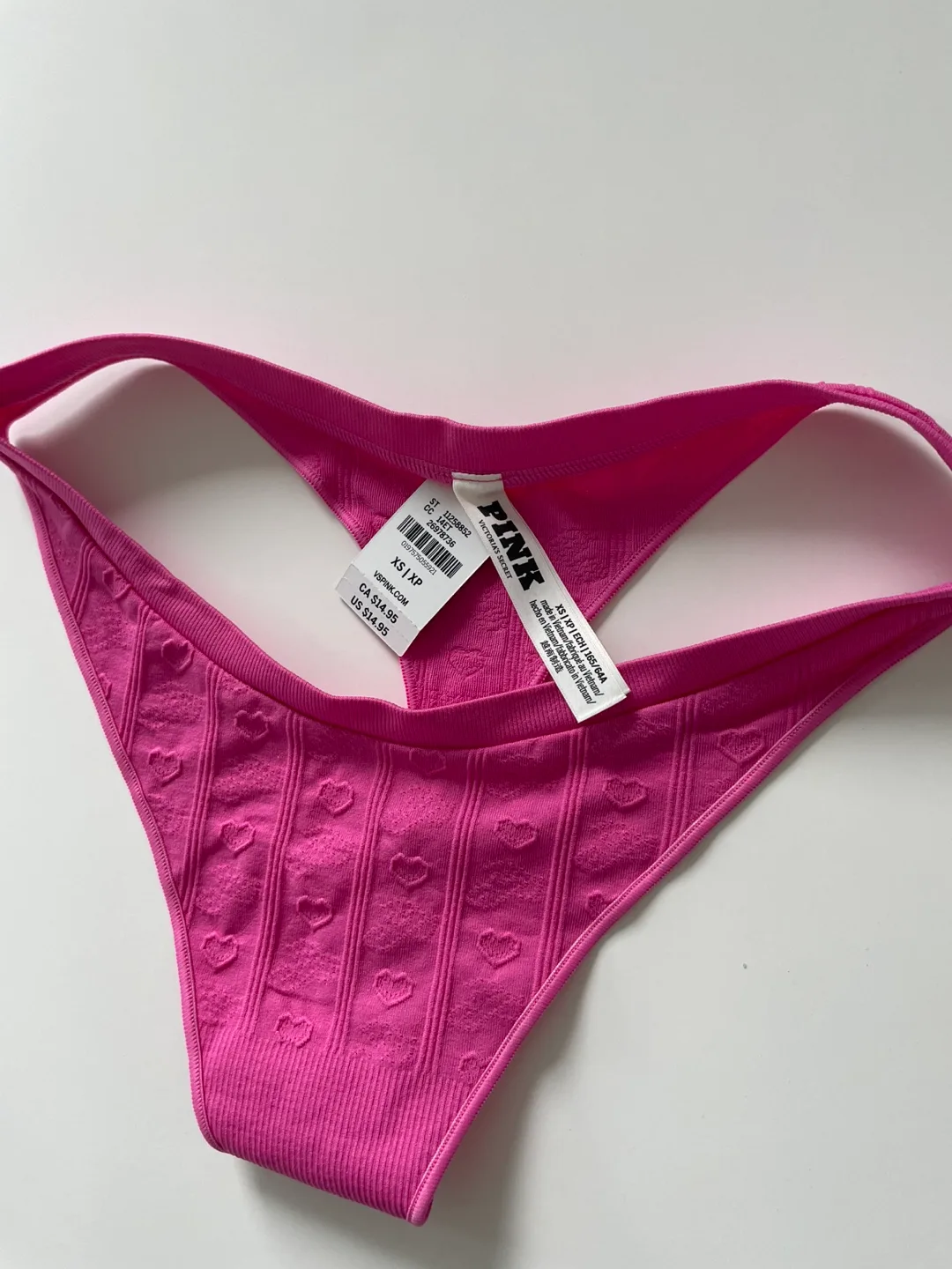 PINK Victoria's Secret XS Thong Underwear - Pink image indicator(3)
