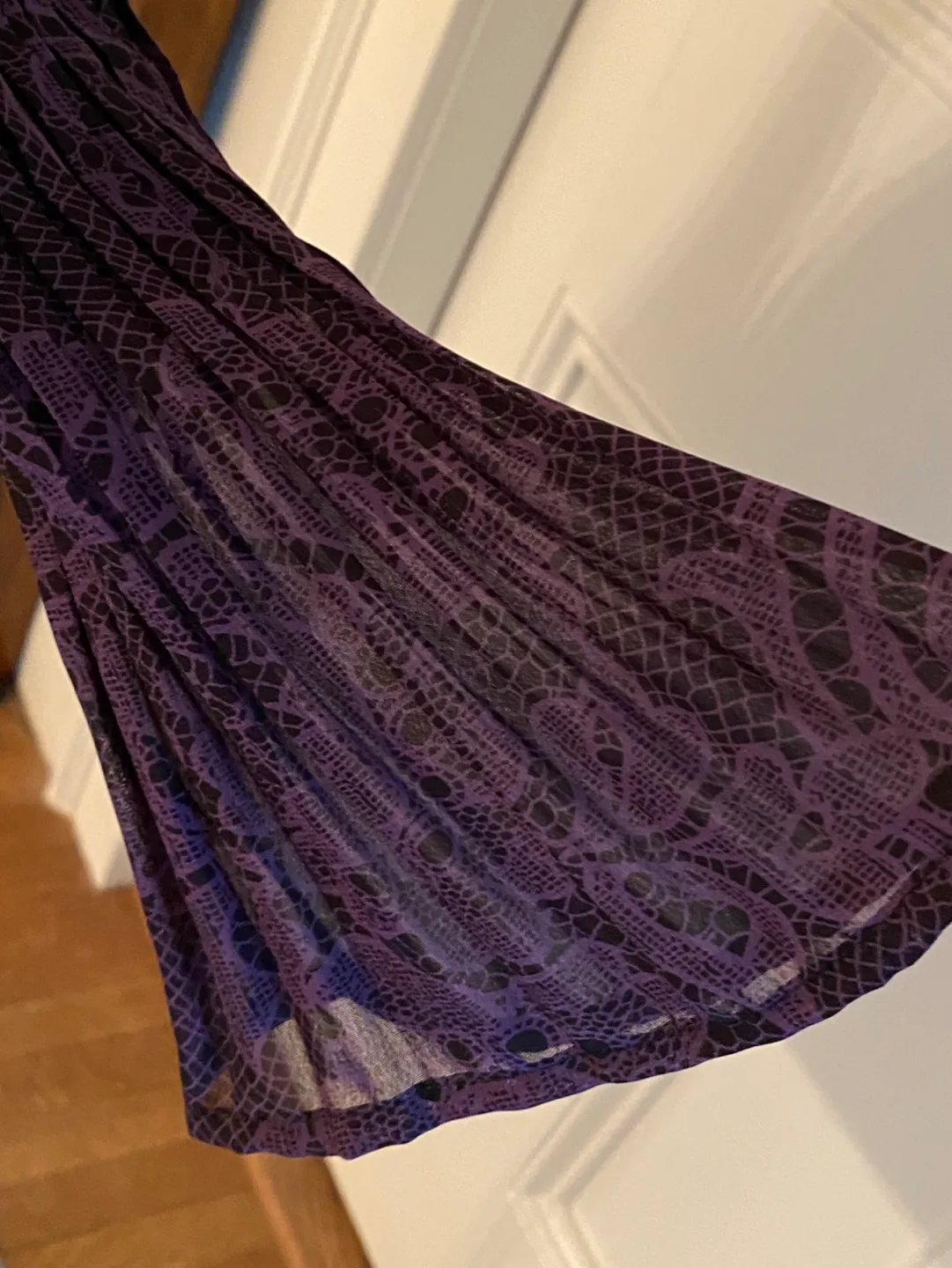 Purple Paisley Blouse with Bell Sleeves image indicator(3)