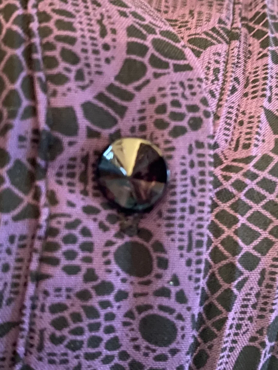 Purple Paisley Blouse with Bell Sleeves image indicator(4)